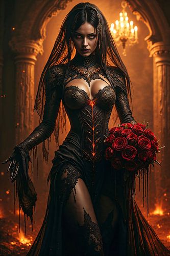 VANERIS - The Demonic Bride with Roses in the Palace of Fire