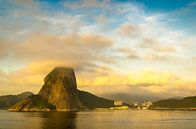 Bucht von Rio de Janeiro mit Zuckerhut im Morgengrauen von Dieter Walther Miniaturansicht