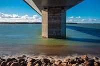 Een brug tussen Zeeland en Falster in Denemarken