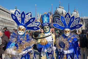 Carnaval sur la place Saint-Marc à Venise sur t.ART