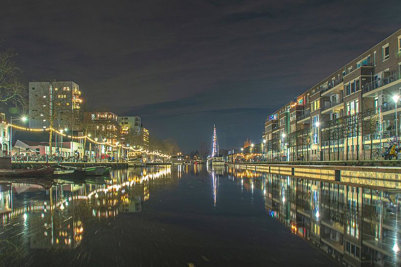 Piushaven dans la soirée d'hiver par Freddie de Roeck