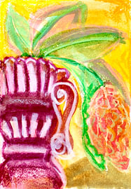 Magnolia Grandiflora in Garden Vase van Marieke Wouters