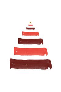 Christmas Tree Brush Strokes - Christmas Print