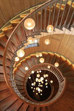 Spiral staircase from above, London