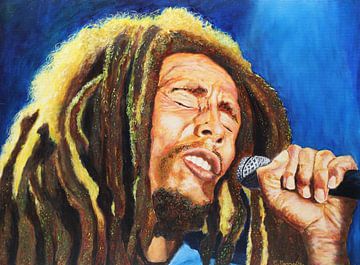 Bob Marley en concert sur Christian Carrette