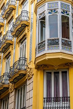 Art Nouveau gevel in Valencia van Dieter Walther