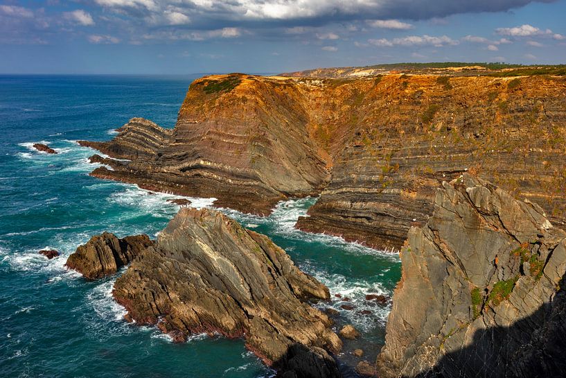 Cliffs at Capo Sardao by Jürgen Wiesler