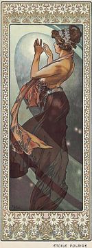 Étoile Polaire (1902) door Alphonse Mucha van Peter Balan