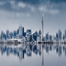 Skyline van Toronto, wazig nr. 5 van The Learning Curve Photography