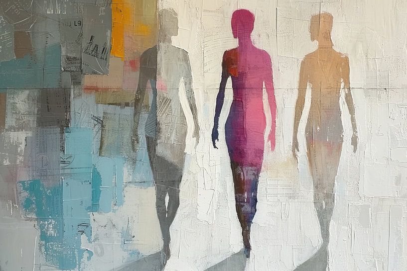 abstract human figures painting