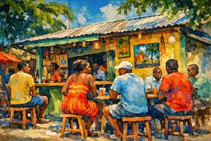 Unter der Sonne, an der Bar