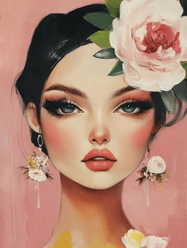 Modern portrait in pastel colours by Studio Allee