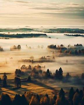 Herfst in Estland van fernlichtsicht