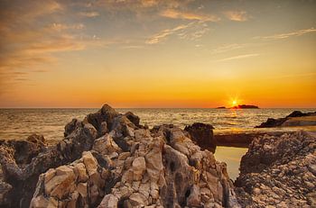 Sonnenuntergang Funtana, Kroatien