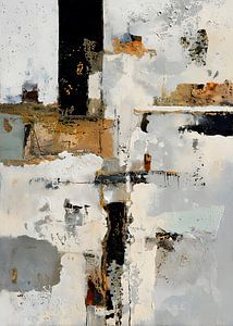 Moderne Abstrakte Minimalistische Wabi-Sabi Gold Kunst