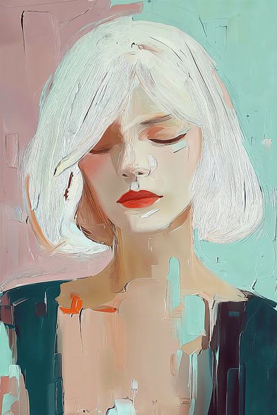 Portrait aux tons pastel n° 5 par Studio BB