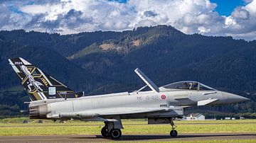 Italian Eurofighter with Airbrake open by Harm-Jan Martens