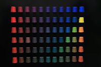 yarn sorted by colour
