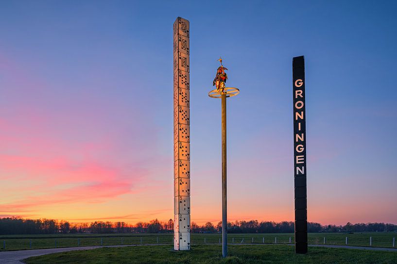 Wahrzeichen der Stadt &quot;Der Turm der Karten&quot;, Groningen von Henk Meijer Photography