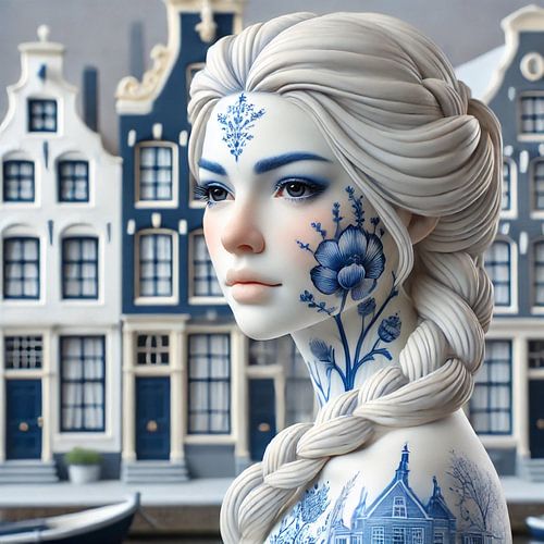 Blauw Poëzie – Delfts Blauw Portret