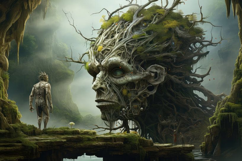 bizarre monster in a forest by Art Bizarre