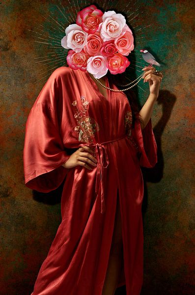 Sie liebt ihre Rosen von Moonheart Artworks