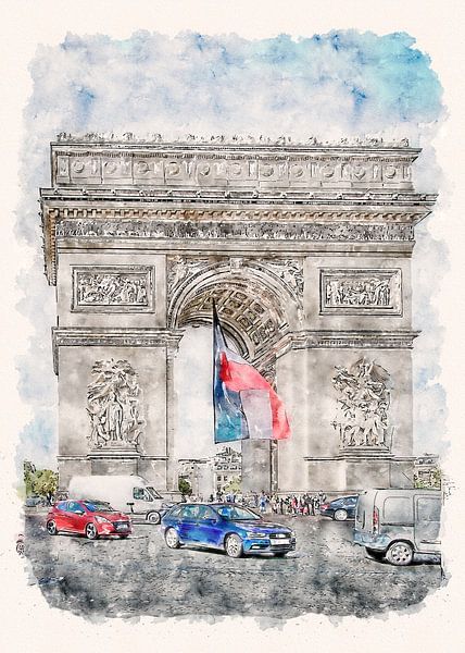 Paris L'Arc de Triomphe par Peter Roder