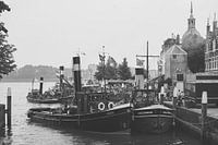 Kijkje in de historische haven van Dordrecht tijdens 'Dordt in Stoom 2018'.