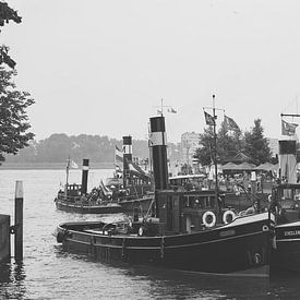 Kijkje in de historische haven van Dordrecht tijdens 'Dordt in Stoom 2018'. von Richard de Boorder