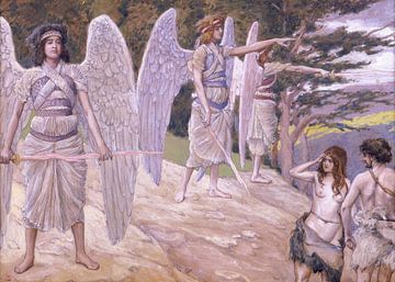 James Tissot, Adam en Eva verdreven uit het paradijs