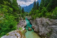 Soca-Schlucht in Slowenien