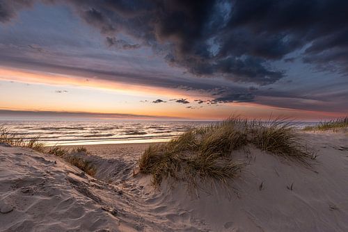 Zonsondergang bij Hondsbosche Zeewering Camperduin