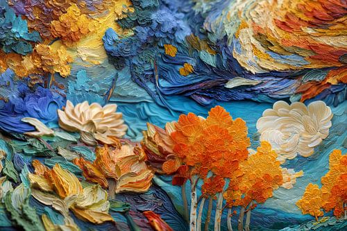 schilderachtige abstracte herfst