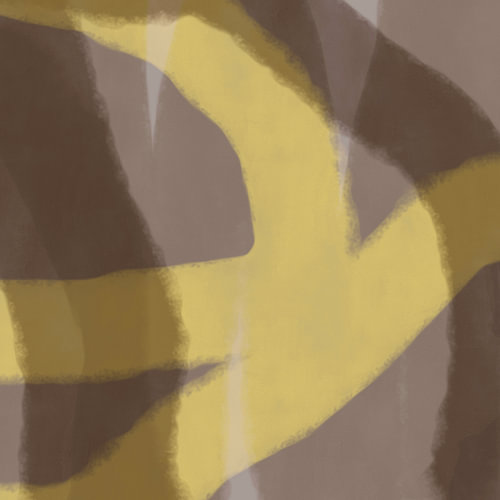 Moderne abstrakte Kunst. Formen und Linien in hellem Moosgrün und Taupe