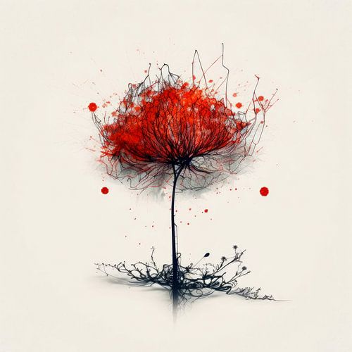 Rood Bos FRACTAL RED