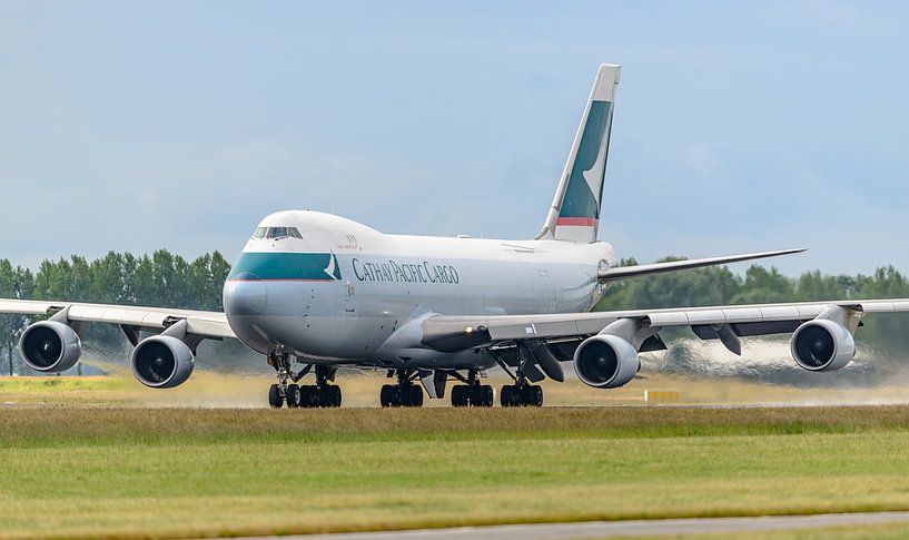 Cathay Pacific Cargo Boeing 747-400 Frachtflugzeug. von Jaap van den Berg