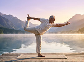 Senioren-Yoga am See von Markus Gann