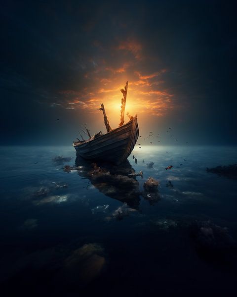 Bootsromantik von fernlichtsicht