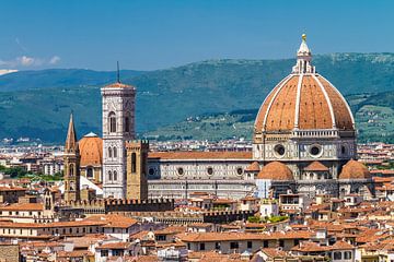 FLORENZ Aussicht vom Piazzale Michelangelo auf die Kathedrale von Melanie Viola