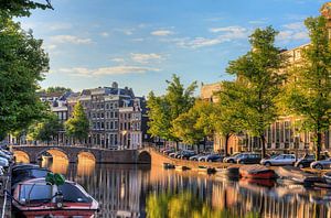 Keizersgracht zomer zonsopkomst von Dennis van de Water