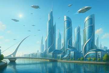 Dublin - Futuristische steden van Eric Nagel