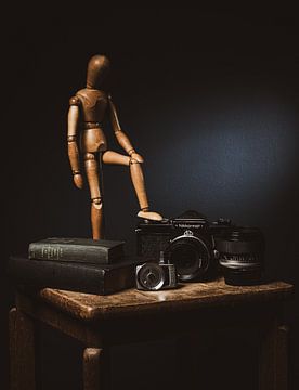 Books and camera