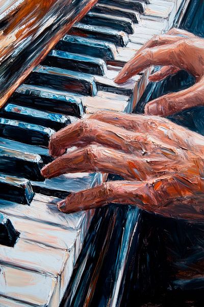 Dance of the hands at the piano by Poster Art Shop