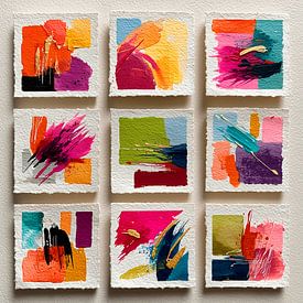 Neun Kunstwerke von Harry Hadders Design