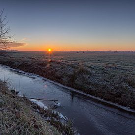 Een koude ochtend in het Groninger land van Hessel Hogendorp