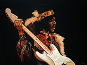 Jimi Hendrix Schilderij 3 van Paul Meijering thumbnail