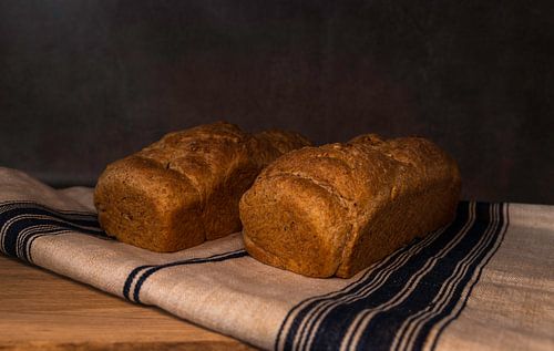 freshly baked bread on a wooden board