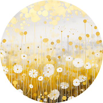 Bloemen Goud en Wit, Gustav Klimt van Caroline Guerain