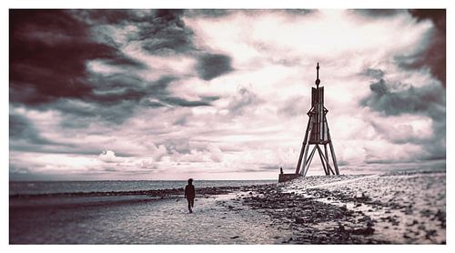 Kugelbake - Strand van Cuxhaven aan de Duitse Noordzeekust