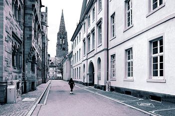 Vue sur les ruelles de Fribourg